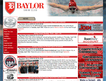 Tablet Screenshot of baylorswimming.org